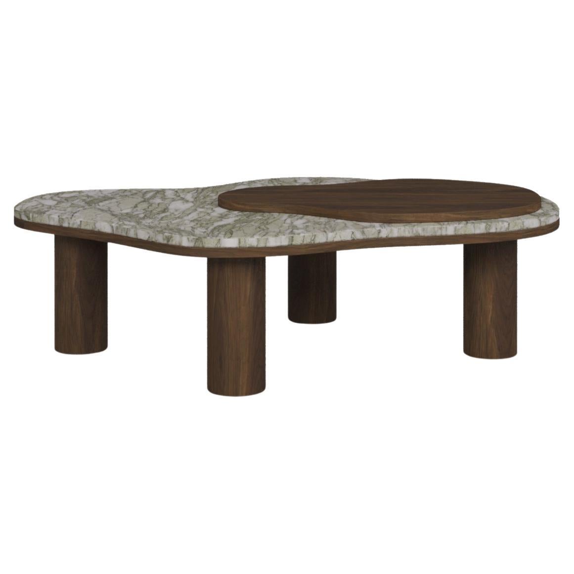 Deolin Coffee Table by Nolita Harbour: Persian Green Marble with Walnut Wood en vente