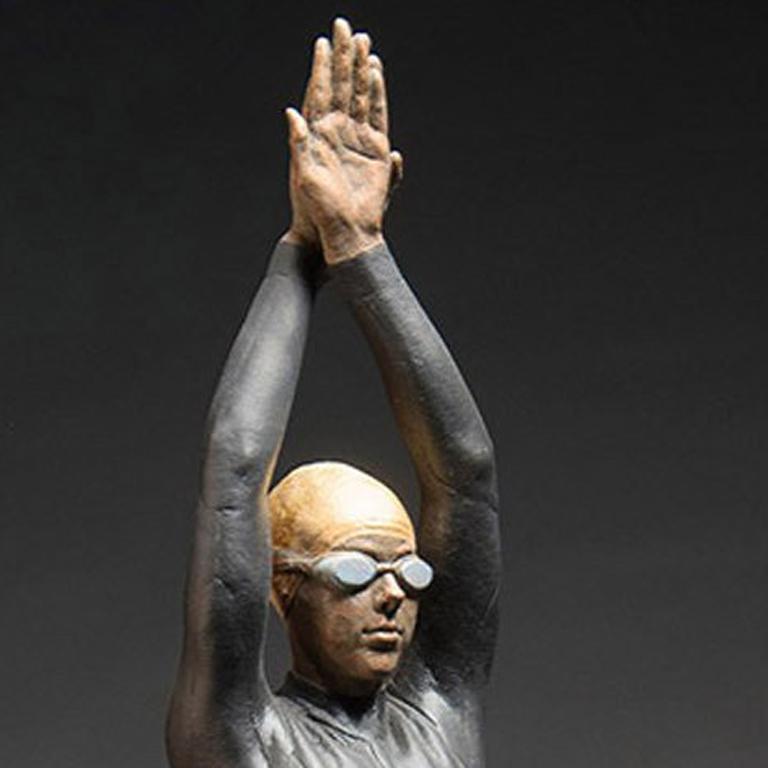 The Triathlete - Sculpture by Deon Duncan