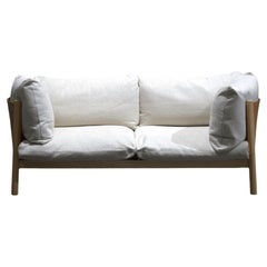 DePadova Yak 2-Seater Sofa w/ Leather Arms & Back by Paolo Lucidi & Luca Pevere
