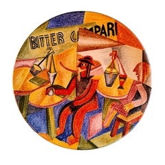 Depero for Campari Decorative Ceramic Plate
