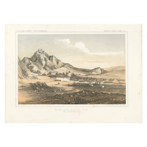 Depiction of Bear’s Teeth at the Missouri River - Gateway to the Rockies, 1856
