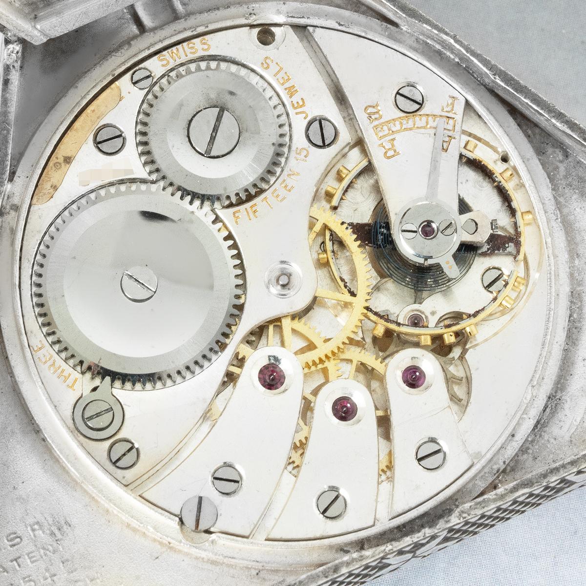 Depose R.U. A Rare Silver Triangular Masonic Pocket Watch C1920 For Sale 5