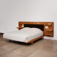 DEPOSIT 2: Gio Ponti Headboard and Bedframe with Attached Nightstands