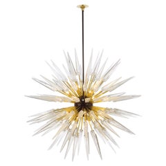 Deposit 2, Sputnik Shard Chandelier with Murano Glass and Brass