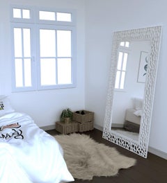 (Deposit Listing) Angola White Ash Solid Wood Mirror