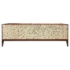 DEPOSIT Modern Milano 4-Door Buffet with Walnut by Ercole Home