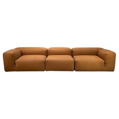 deposit Tacchini Le Mura Leather Sofa Designed by Mario Bellini in STOCK