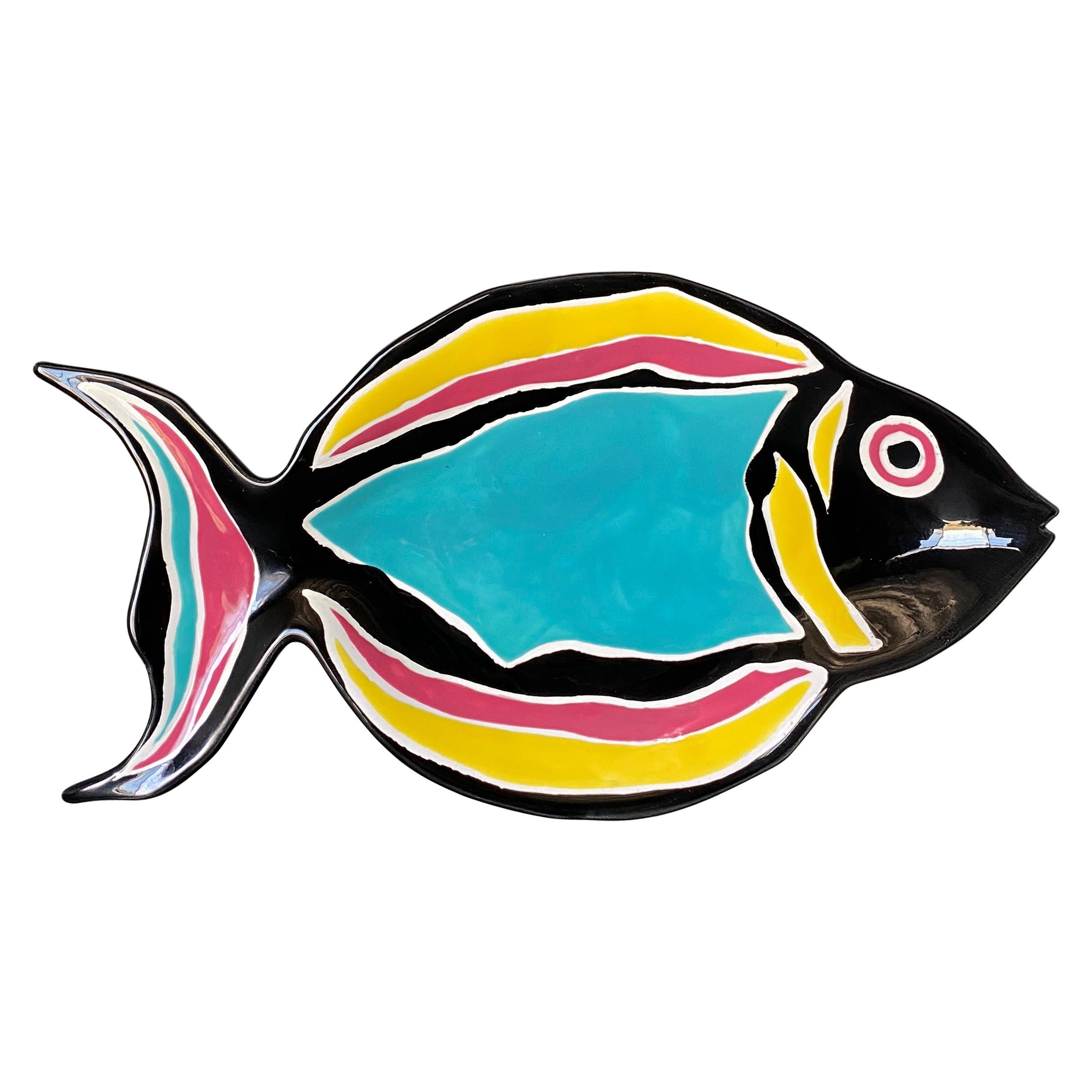 Dept 56 Decorative Fish Plate circa 1985 