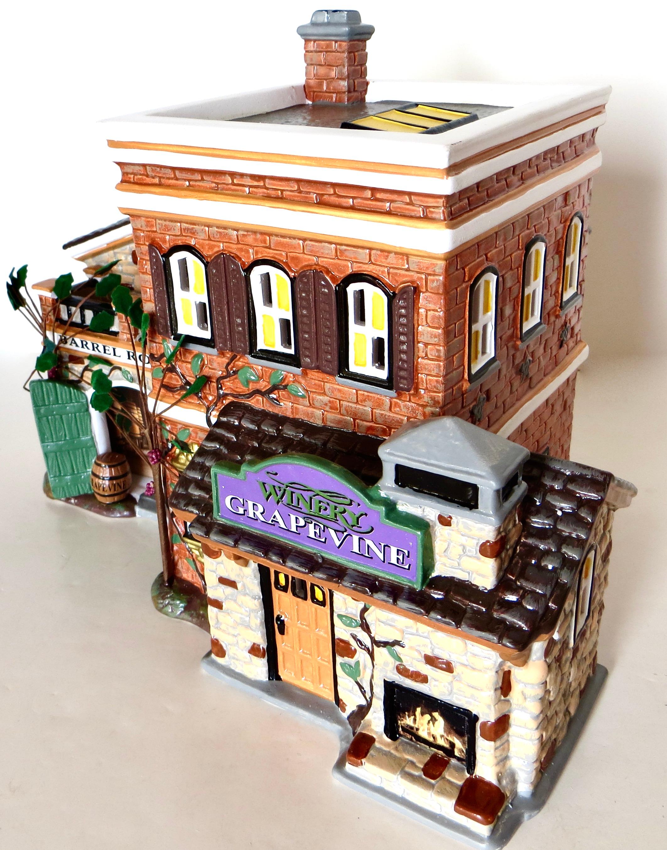 Dept.56 Bodega Grapevine Edificio de cerámica de la serie original Snow Village Otro en venta