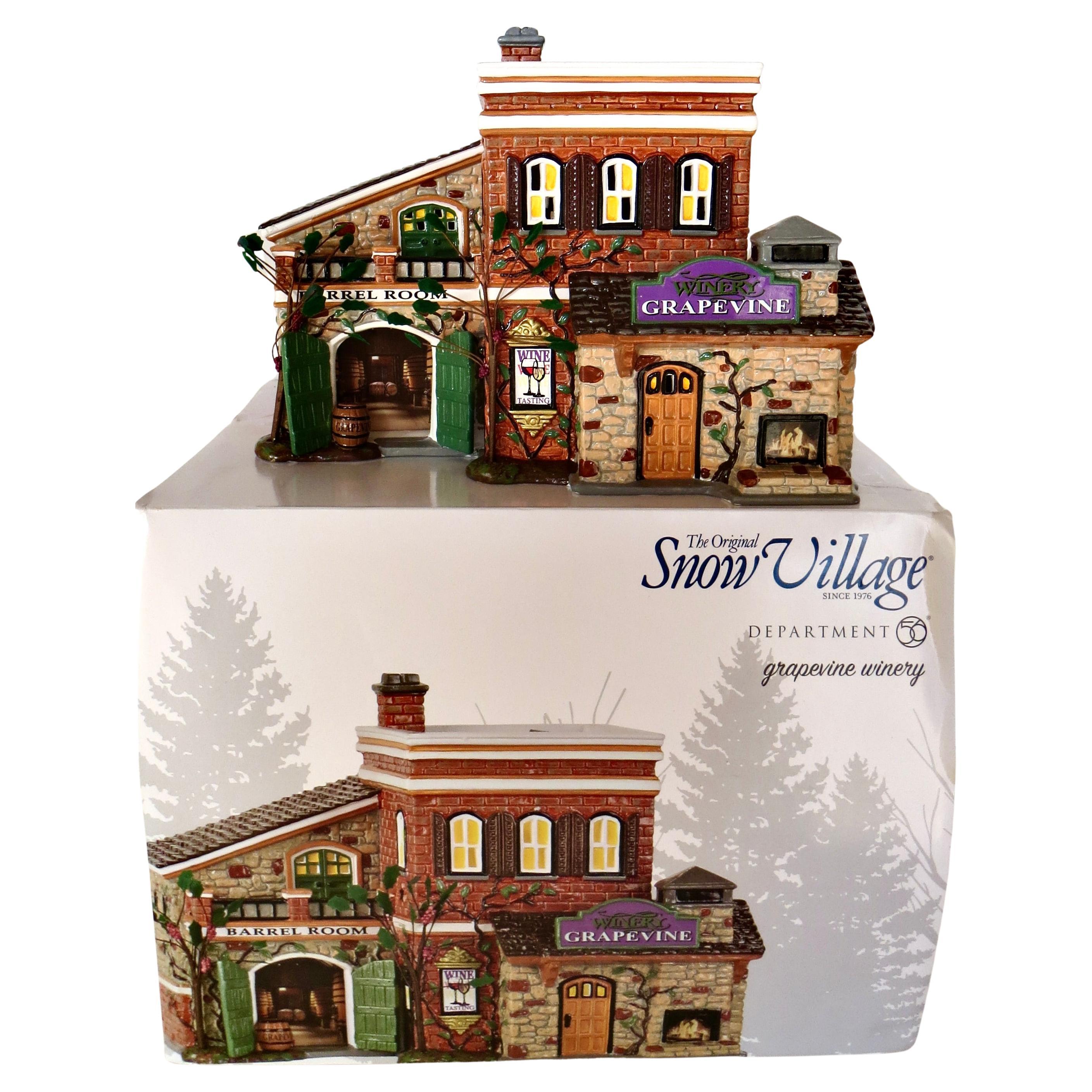 Dept.56 Grapevine Winery Ceramic Building From The Original Snow Village Series