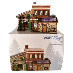 Dept.56 Edificio in ceramica dell'azienda vinicola Grapevine dalla serie originale Snow Village