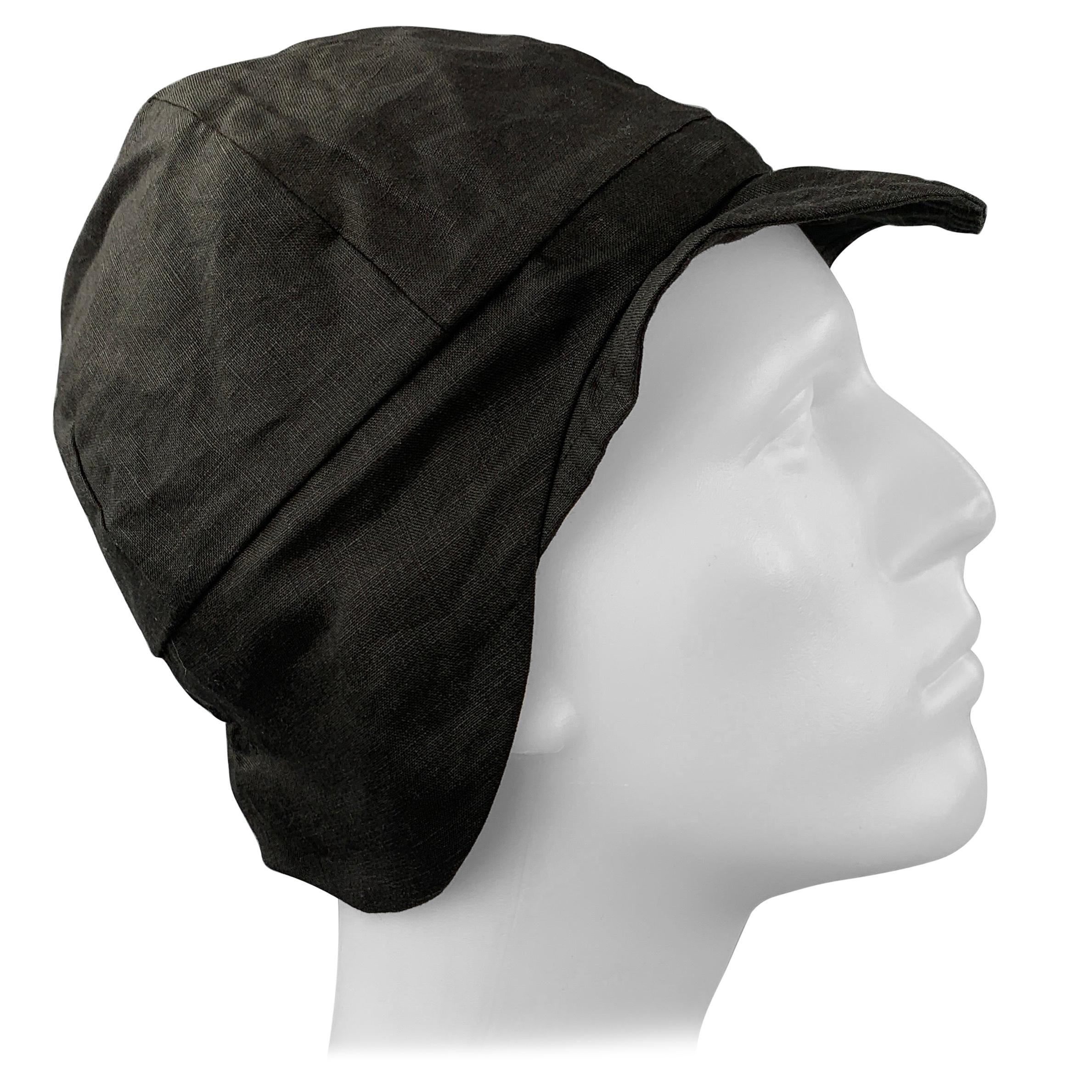 DER ANTAGONIST Size M Black Linen Hats