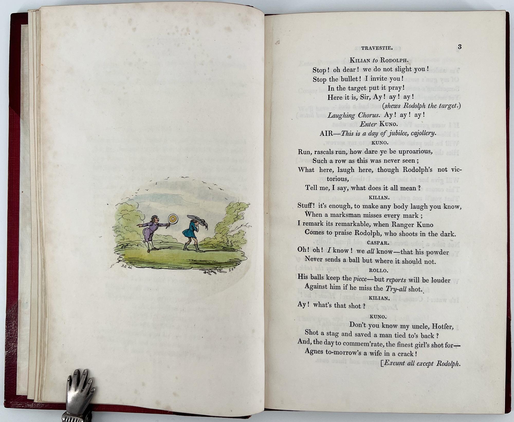 Der Freischütz Travestie. Con dodici incisioni di George Cruikshank in vendita 4