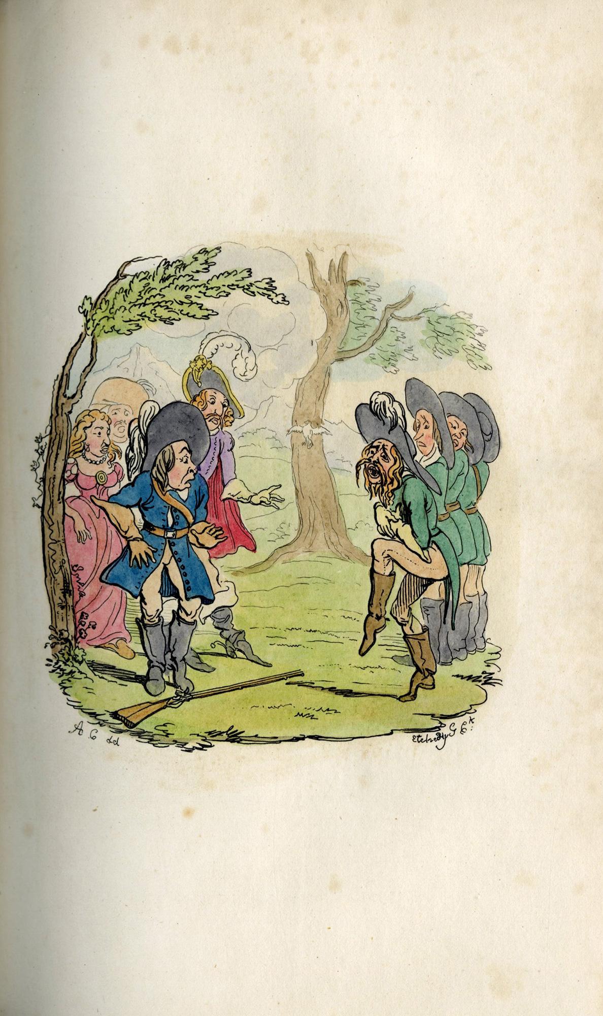 Der Freischütz Travestie. Con dodici incisioni di George Cruikshank in vendita 7
