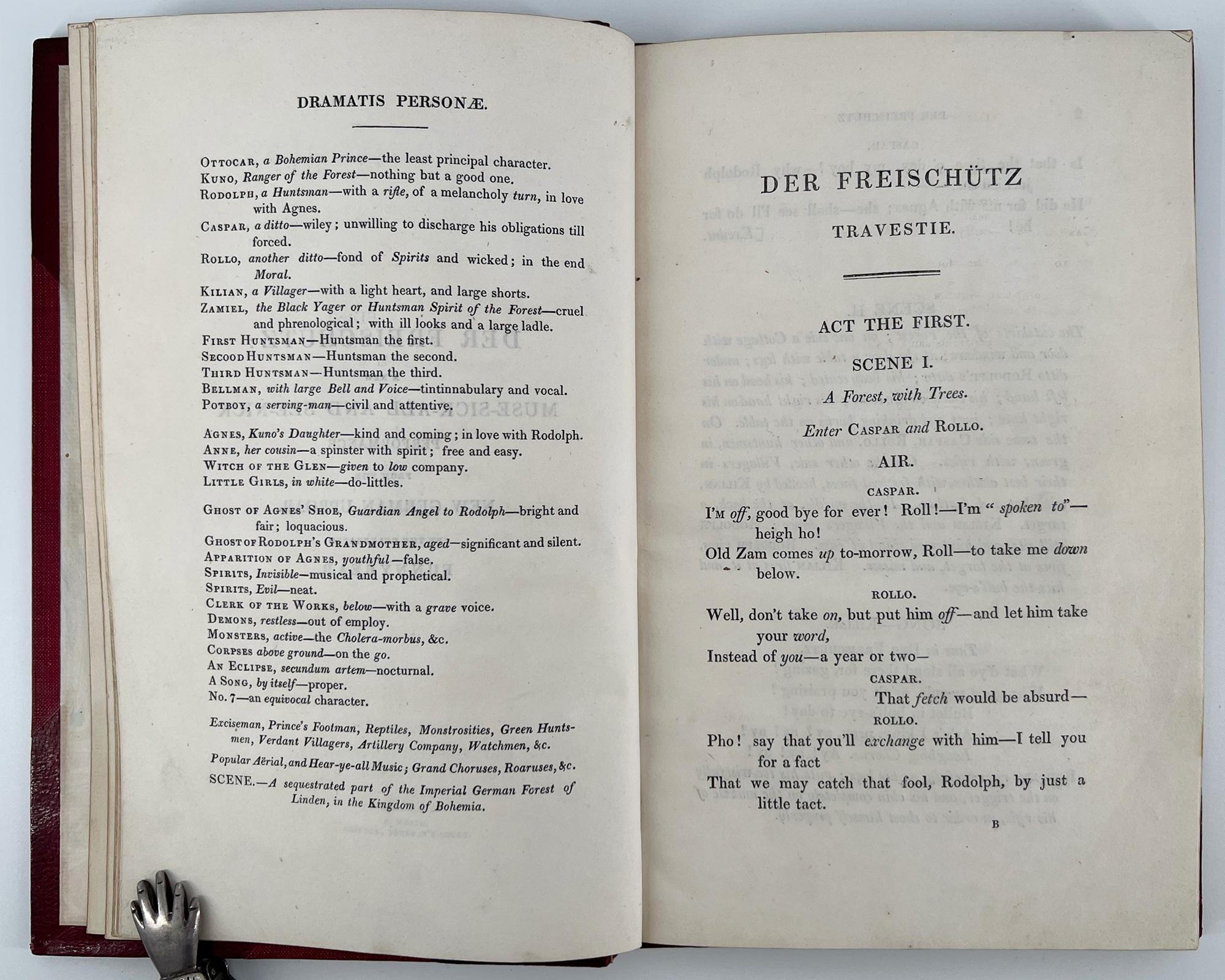 Der Freischütz Travestie. Con dodici incisioni di George Cruikshank In condizioni ottime in vendita a Middletown, NY