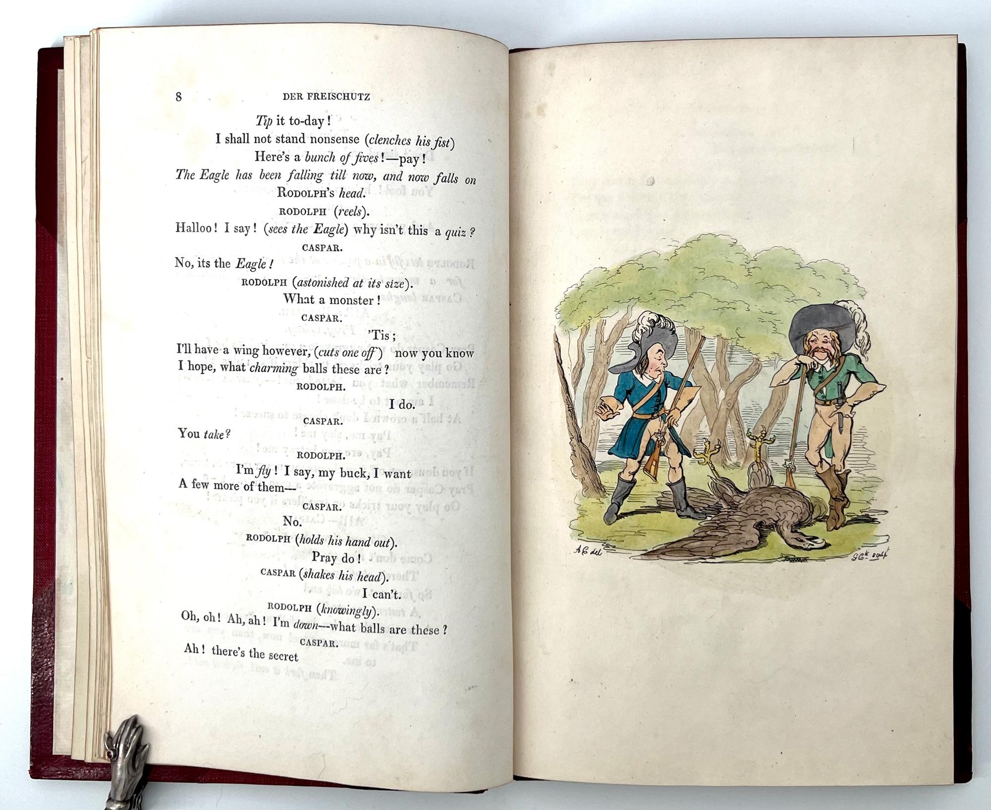 XIX secolo Der Freischütz Travestie. Con dodici incisioni di George Cruikshank in vendita