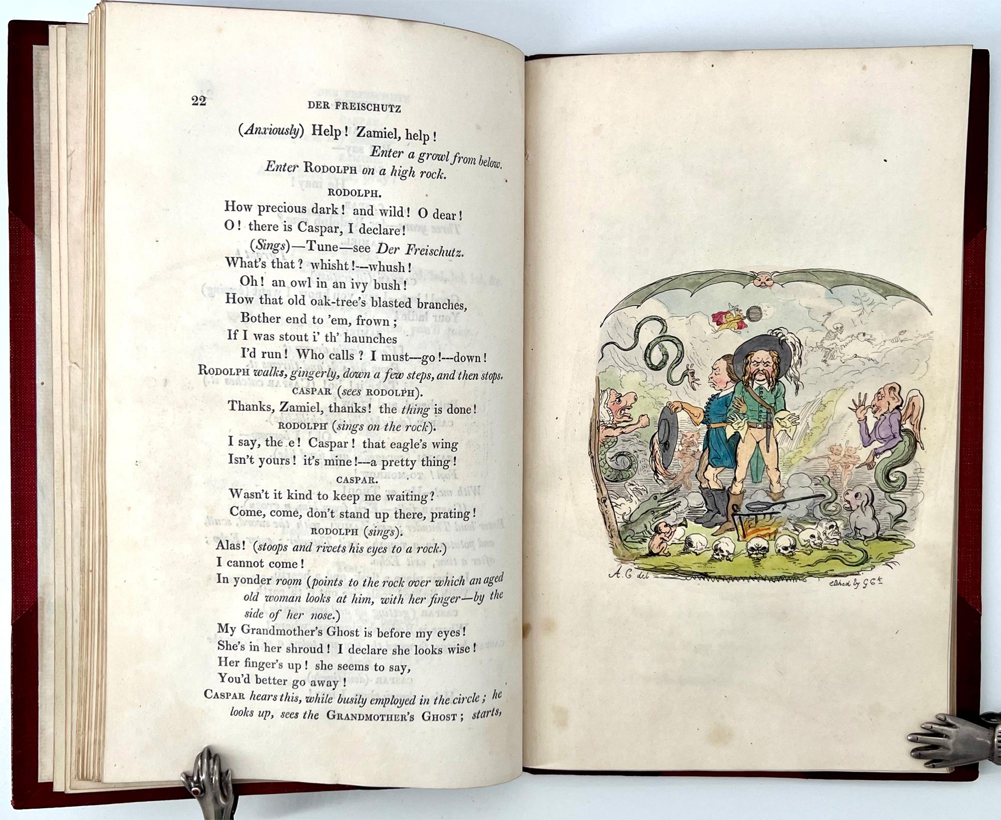 Der Freischütz Travestie. Con dodici incisioni di George Cruikshank in vendita 2