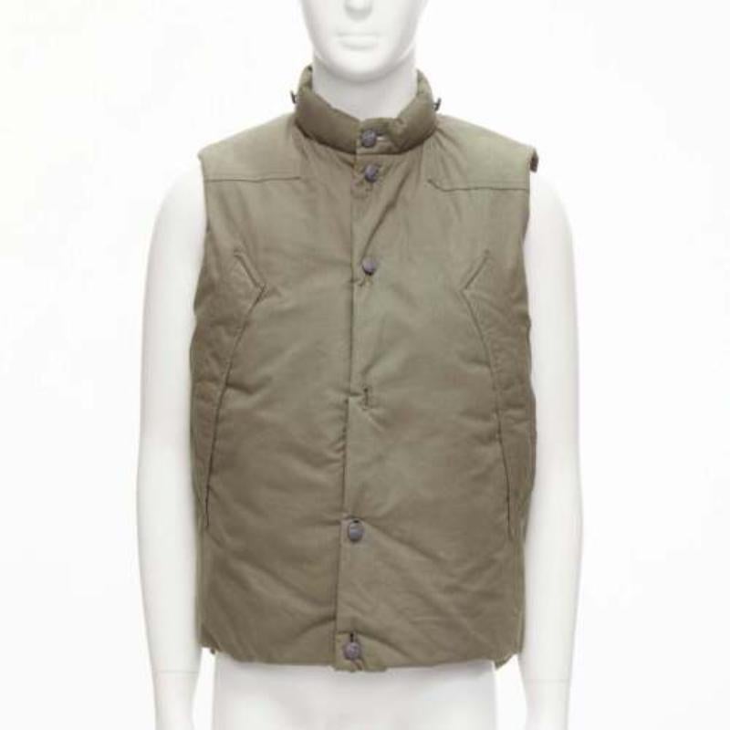 DER SAMMLER gilet in cotone ventile kaki resistente alle intemperie e imbottito EU48 M. In condizioni buone a Hong Kong, NT