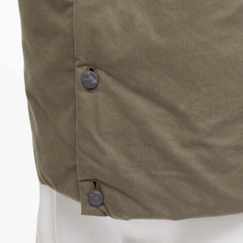 DER SAMMLER gilet in cotone ventile kaki resistente alle intemperie e imbottito EU48 M. 3