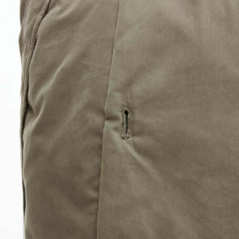 DER SAMMLER gilet in cotone ventile kaki resistente alle intemperie e imbottito EU48 M. 4