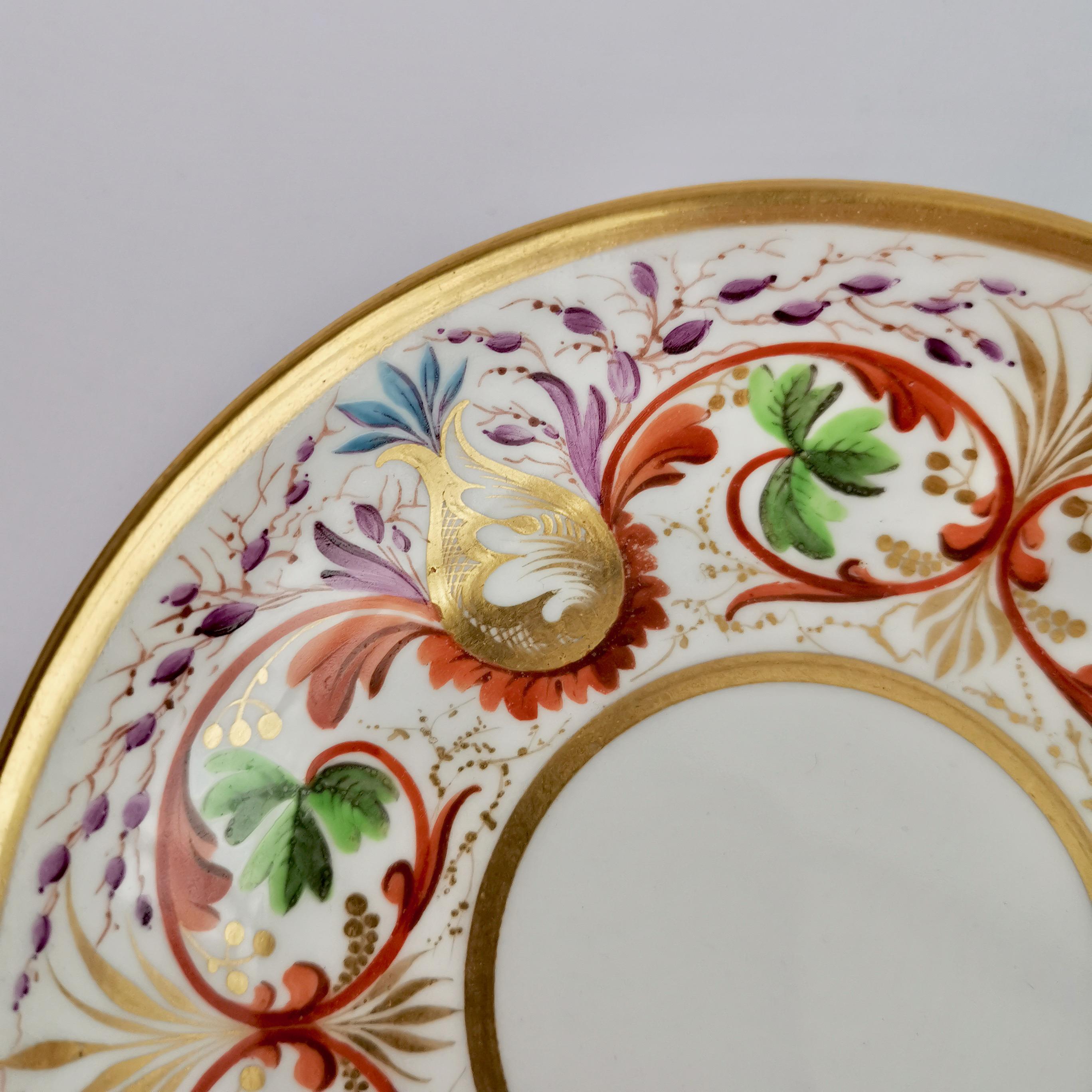 Derby Breakfast Porcelain Coffee Cup, Regency Pattern, ca 1800 7
