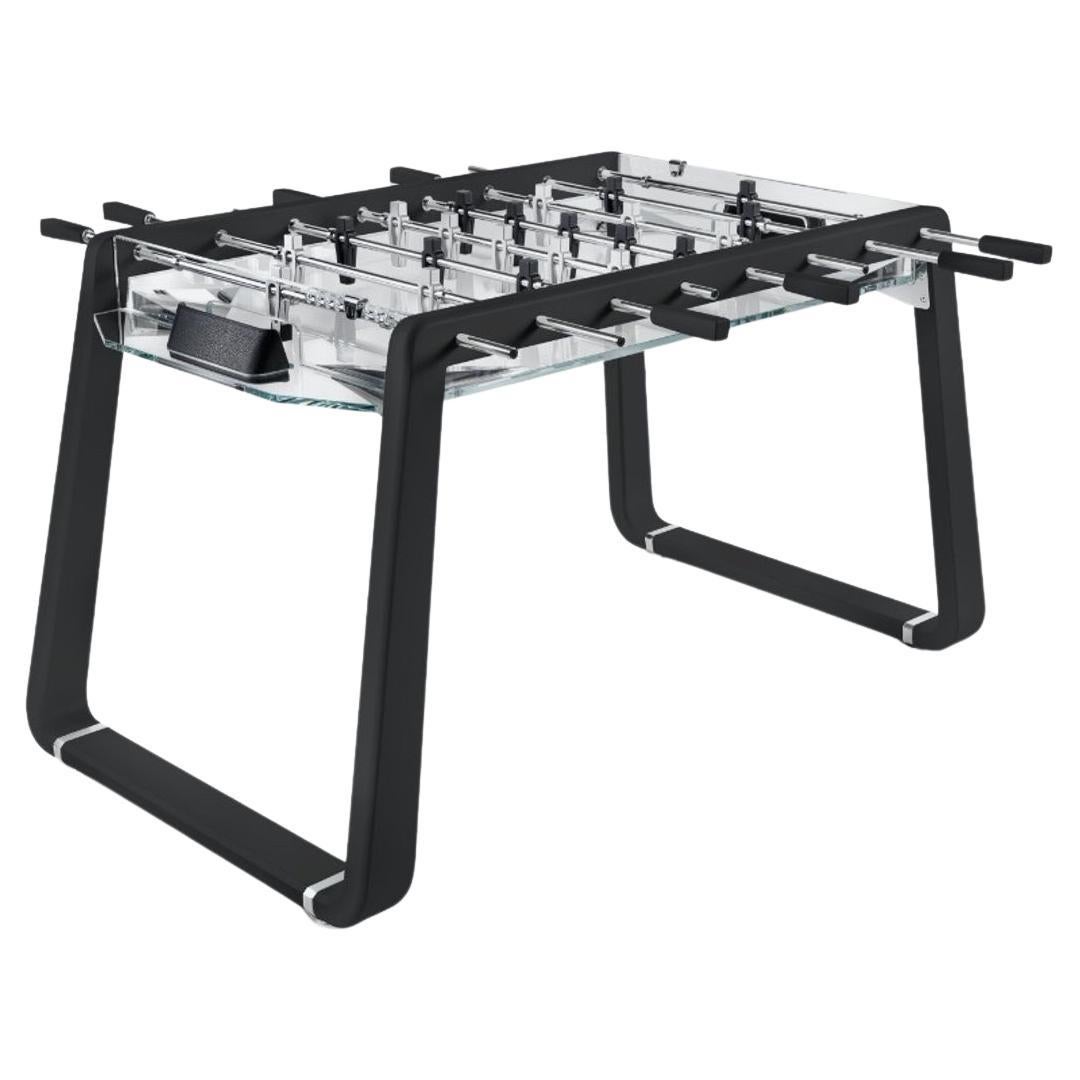 Derby Canvas Black Foosball Table by Impatia For Sale