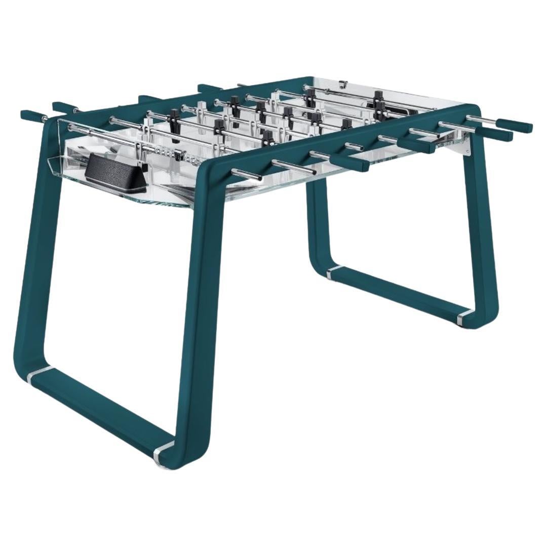 Derby Canvas Ocean Blue Foosball Table by Impatia For Sale