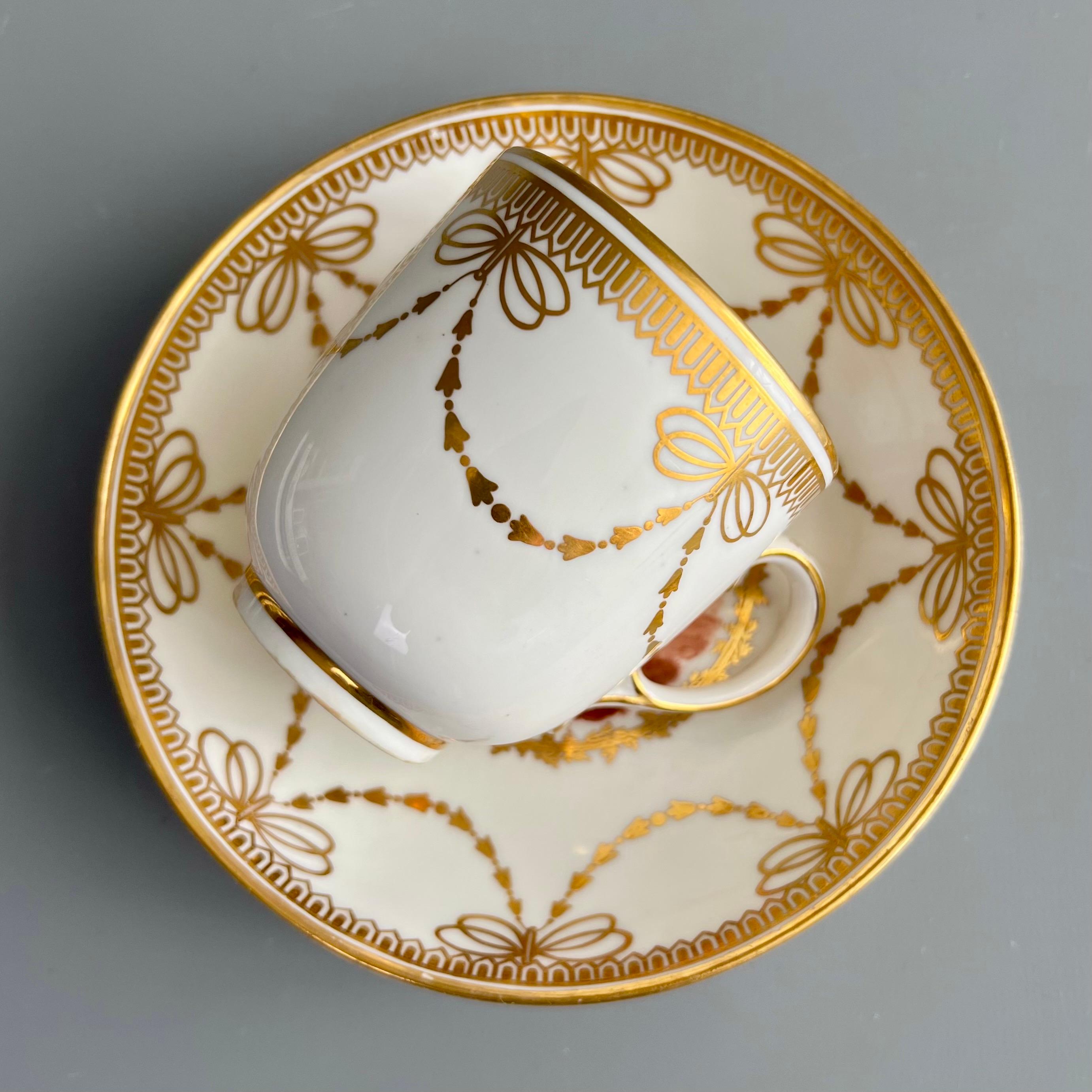 Taza de café Derby, paisajes monocromos en sepia Zachariah Boreman, ca 1785 en venta 3