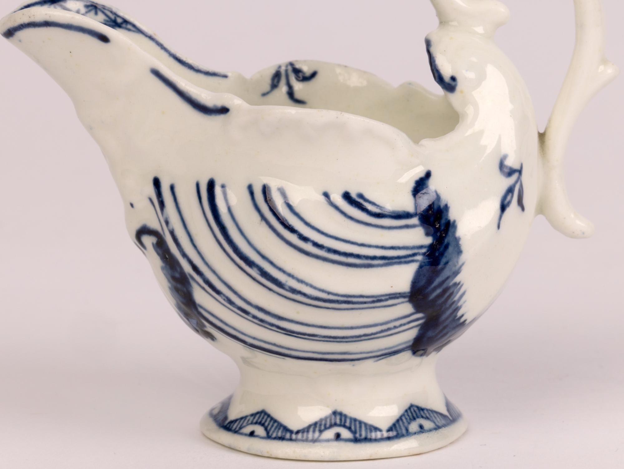 Derby Dolphin & Shell Molded Porcelain Butter Boat Circa 1770 For Sale 7