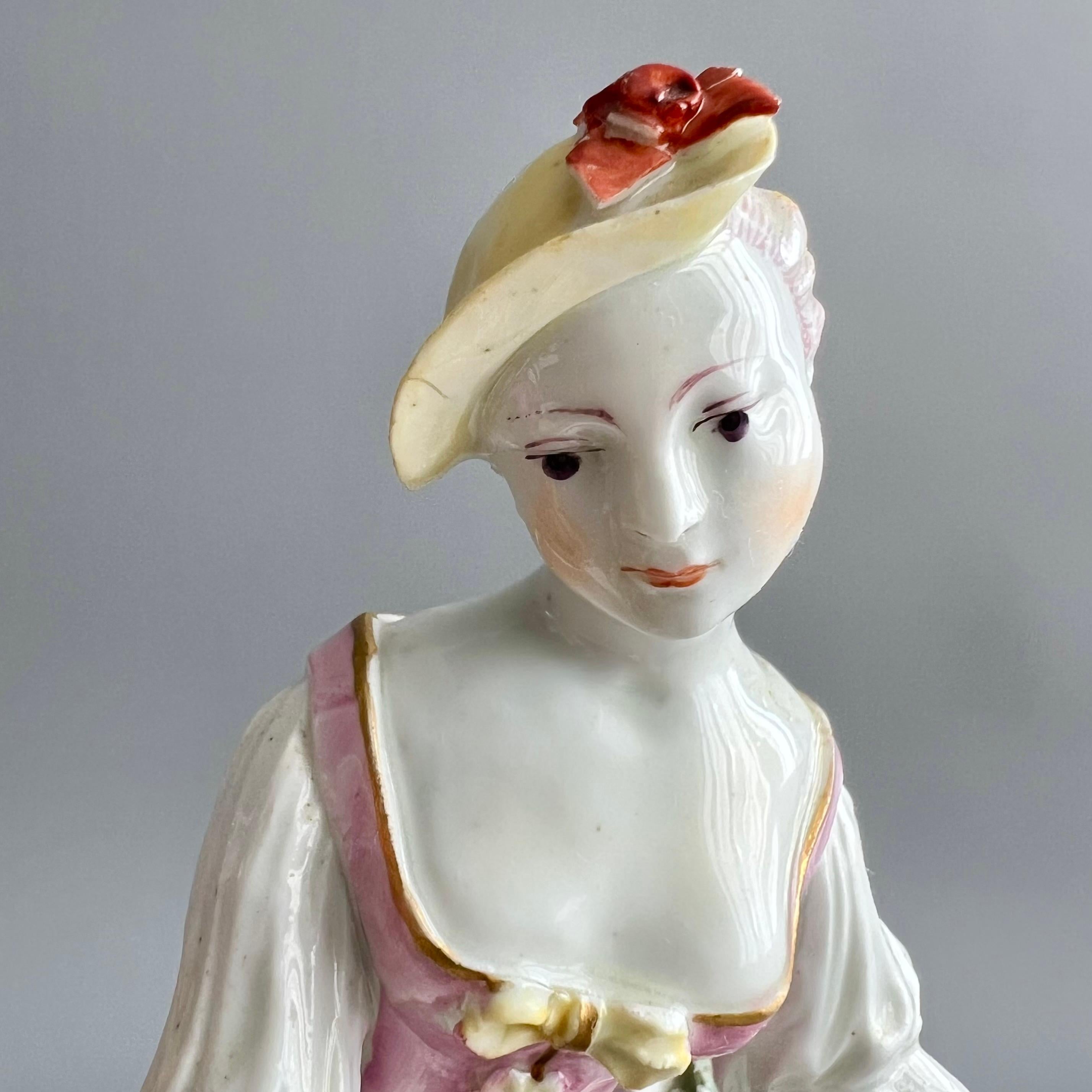 Außergewöhnliches Paar Porzellanfiguren der Hirten der Garland, Derby, um 1765 im Zustand „Gut“ im Angebot in London, GB
