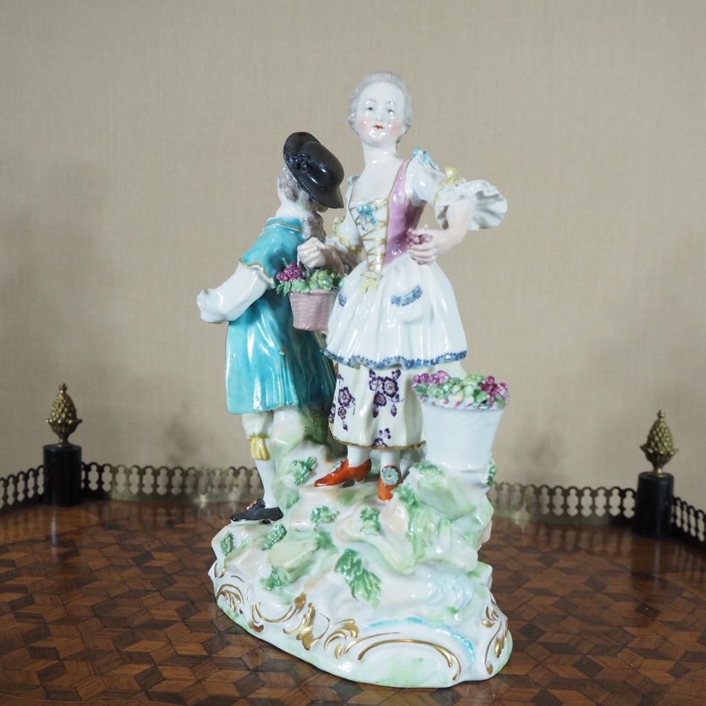 Porcelain Derby Figure Group, The Vignerons, circa 1775