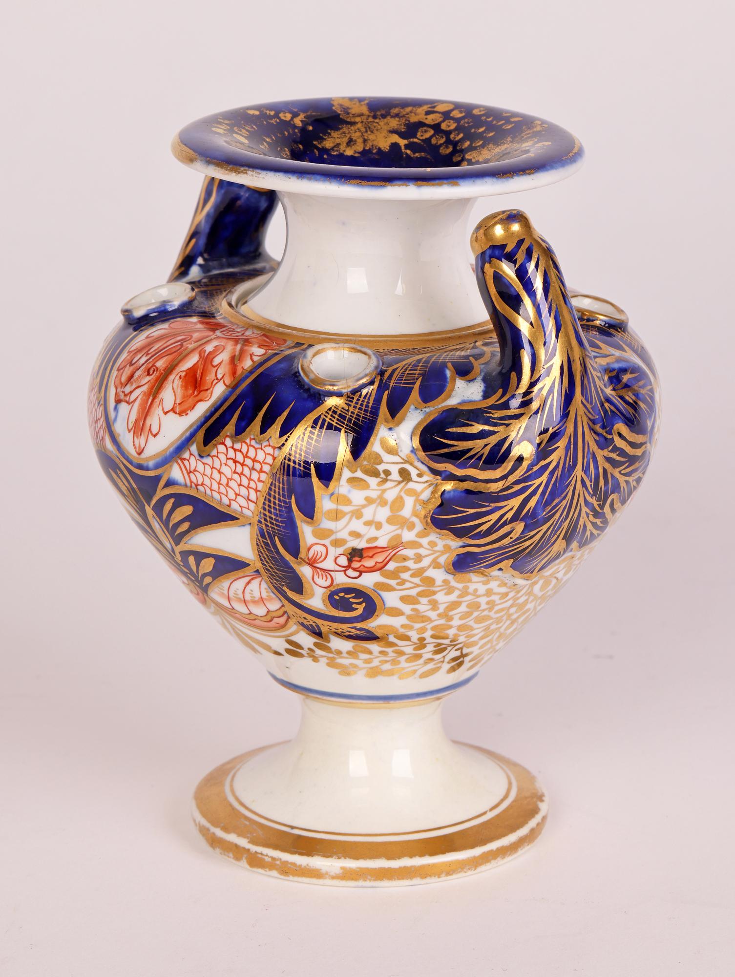 Encrier et porte-plume à plumes de poupée en porcelaine Derby Imari Pattern Partners en vente 2