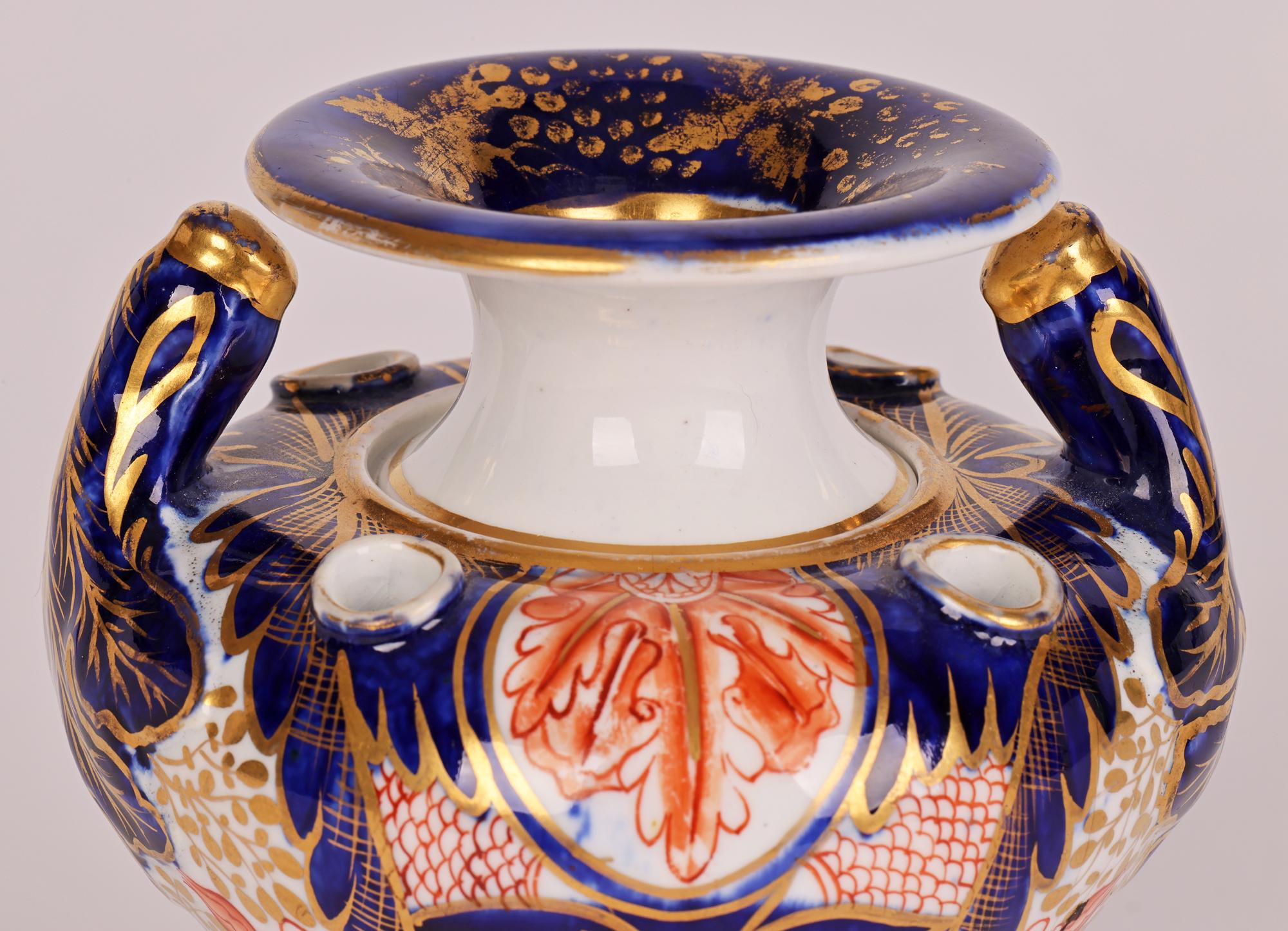 Encrier et porte-plume à plumes de poupée en porcelaine Derby Imari Pattern Partners en vente 8