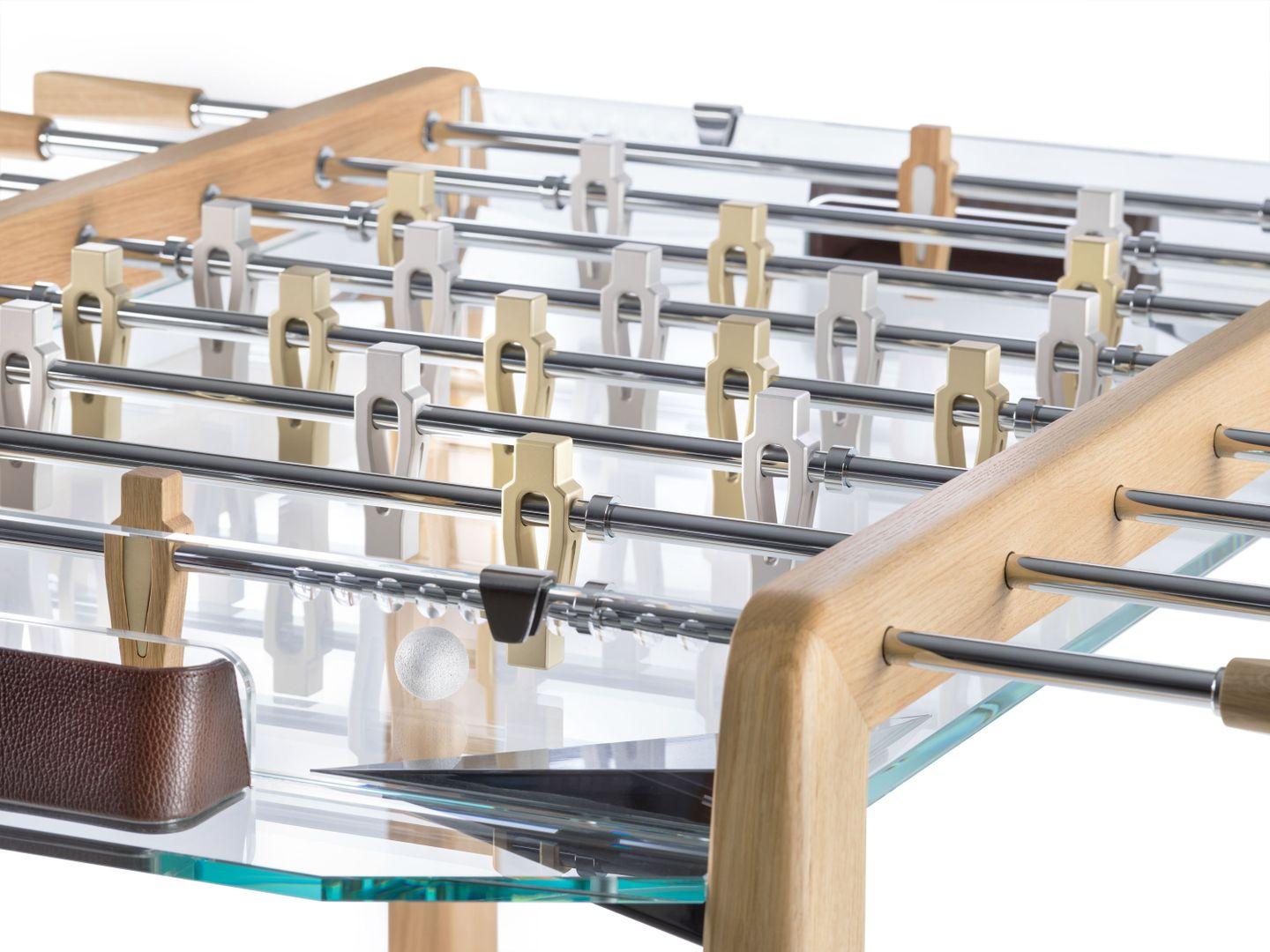 Contemporary Derby Natural Foosball Table by Impatia For Sale