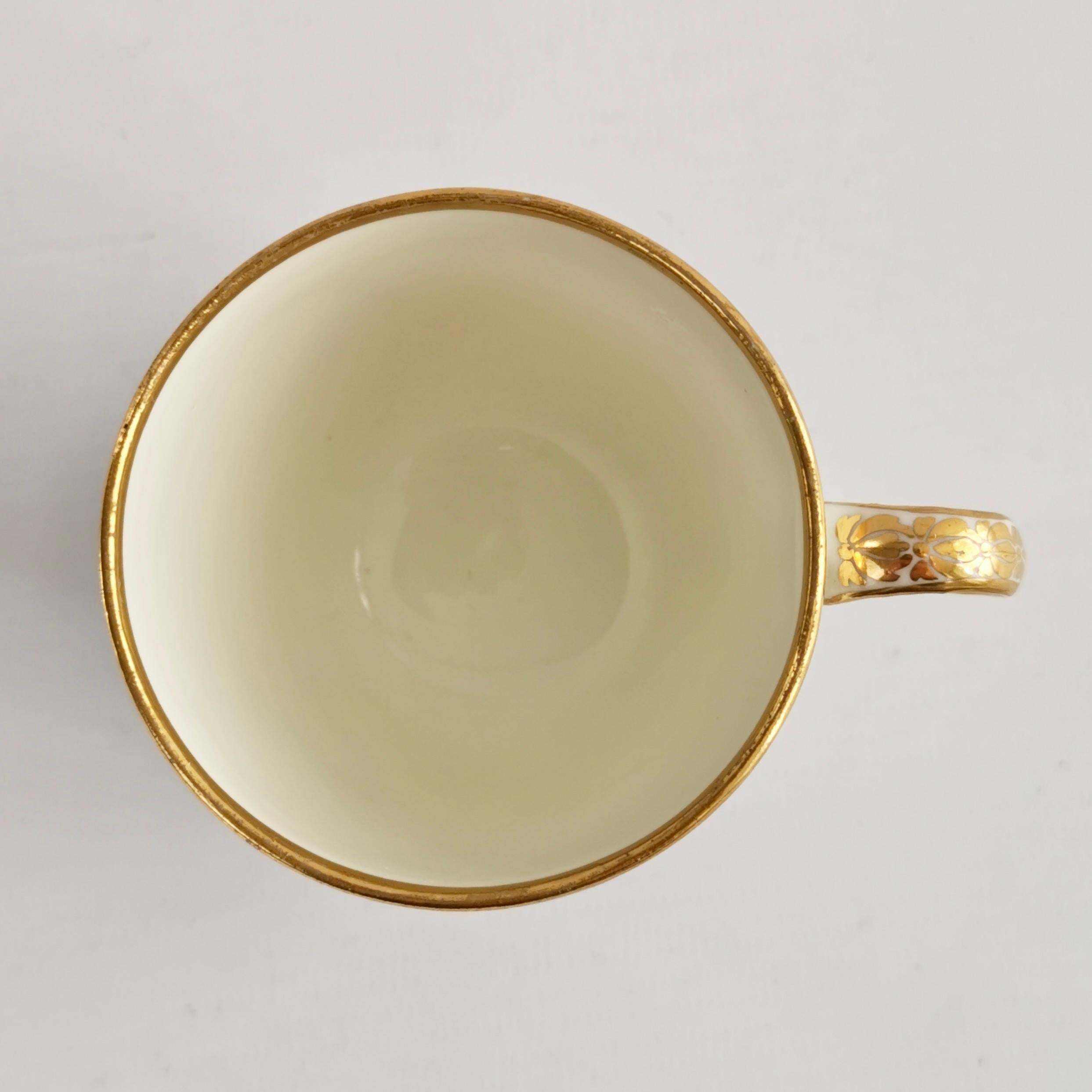 Derby Orphaned Coffee Can, White, Landscape by Zachariah Boreman, ca 1790 For Sale 2