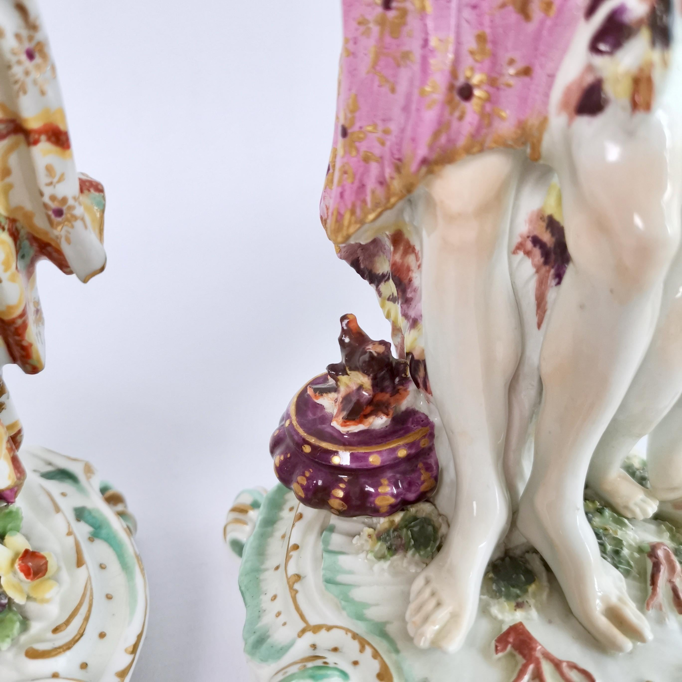 Derby Pair of Porcelain Figures of Winter and Spring, Rococo Period 1756-1759 6