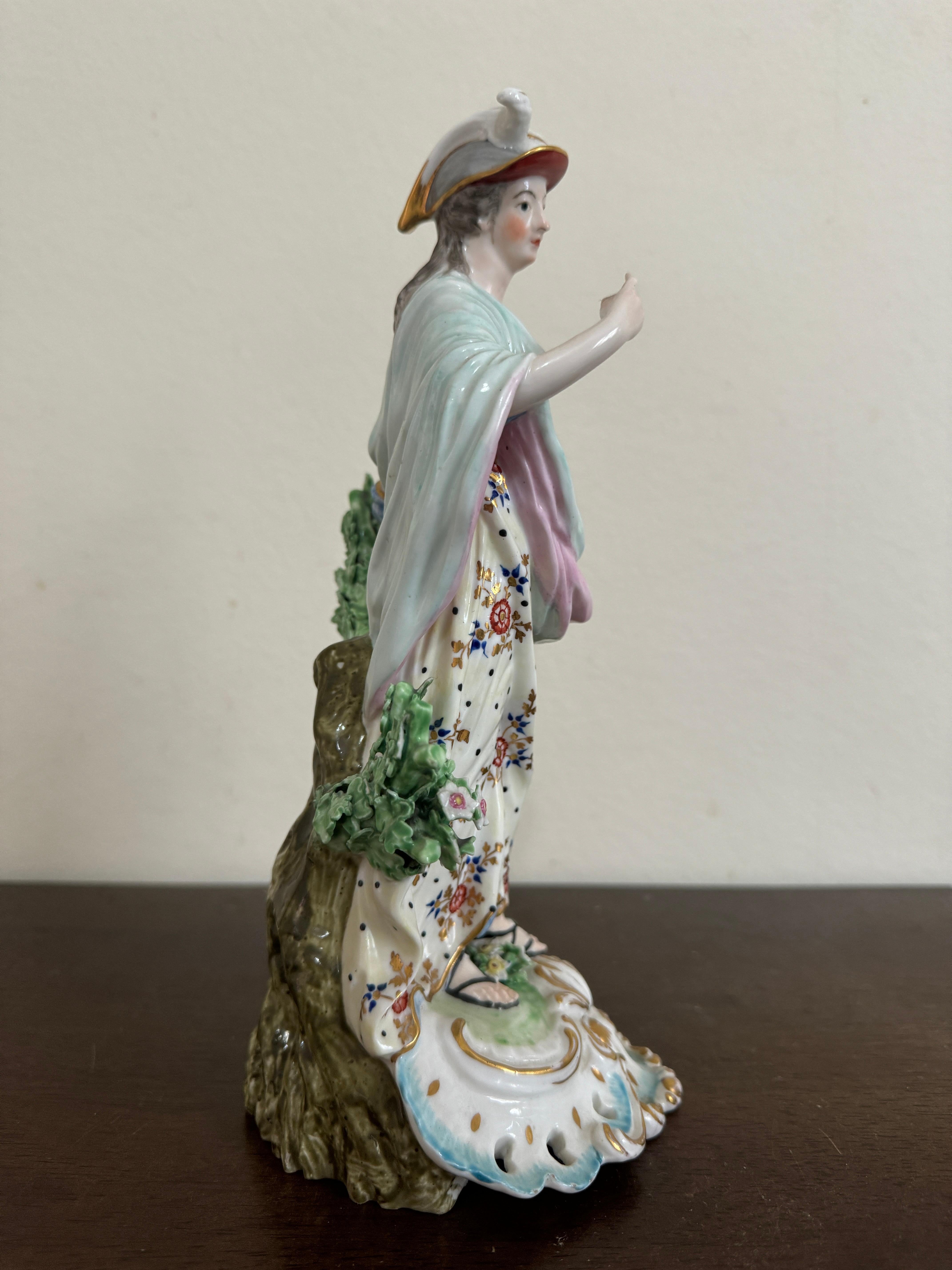 Fine XVIII secolo Figura di Minerva in porcellana Derby, 1780 circa in vendita