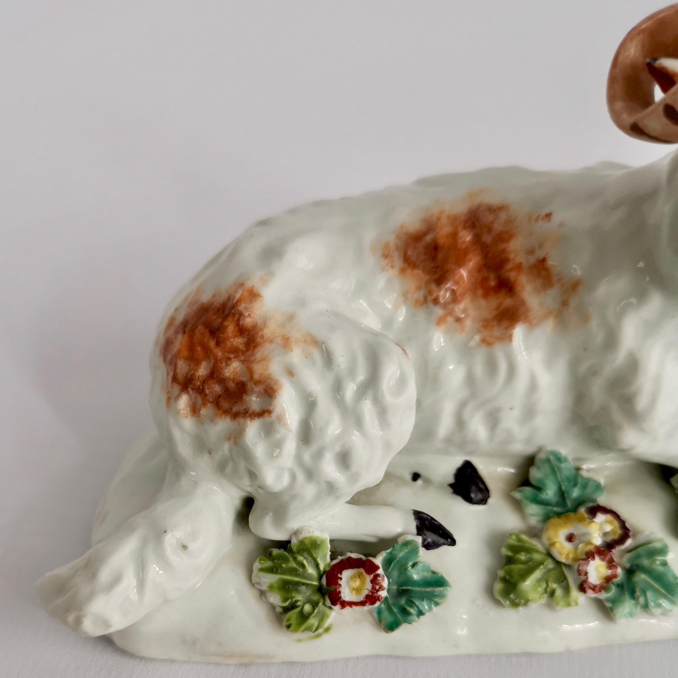 Derby Porcelain Figure of Recumbent Ram, Georgian 1759-1769 3