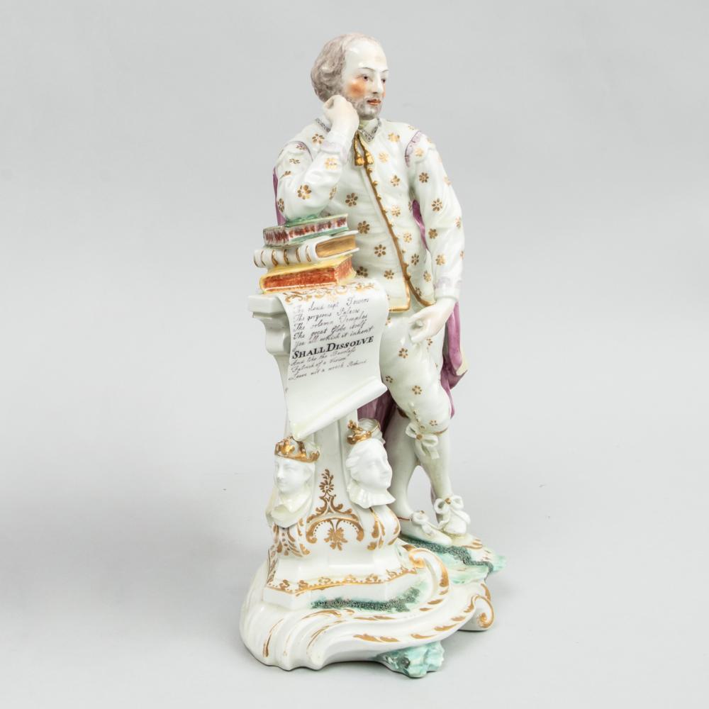 English Derby Porcelain Figure of Shakespeare, circa 1765