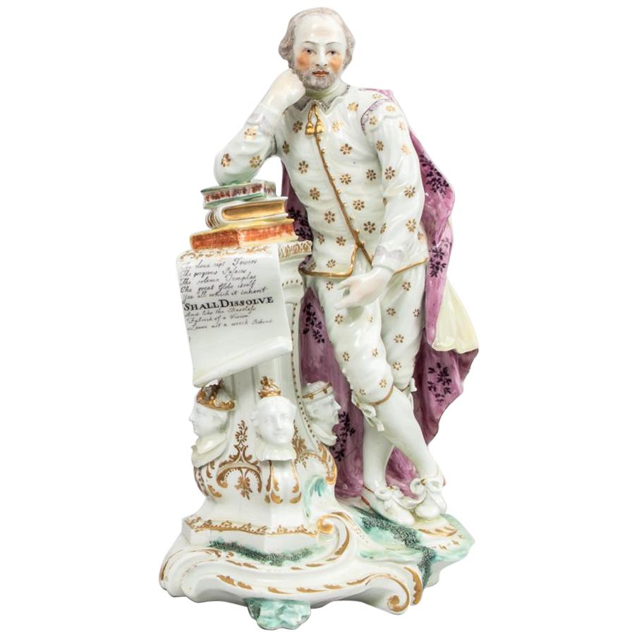 Derby Porcelain Figure of Shakespeare, circa 1765