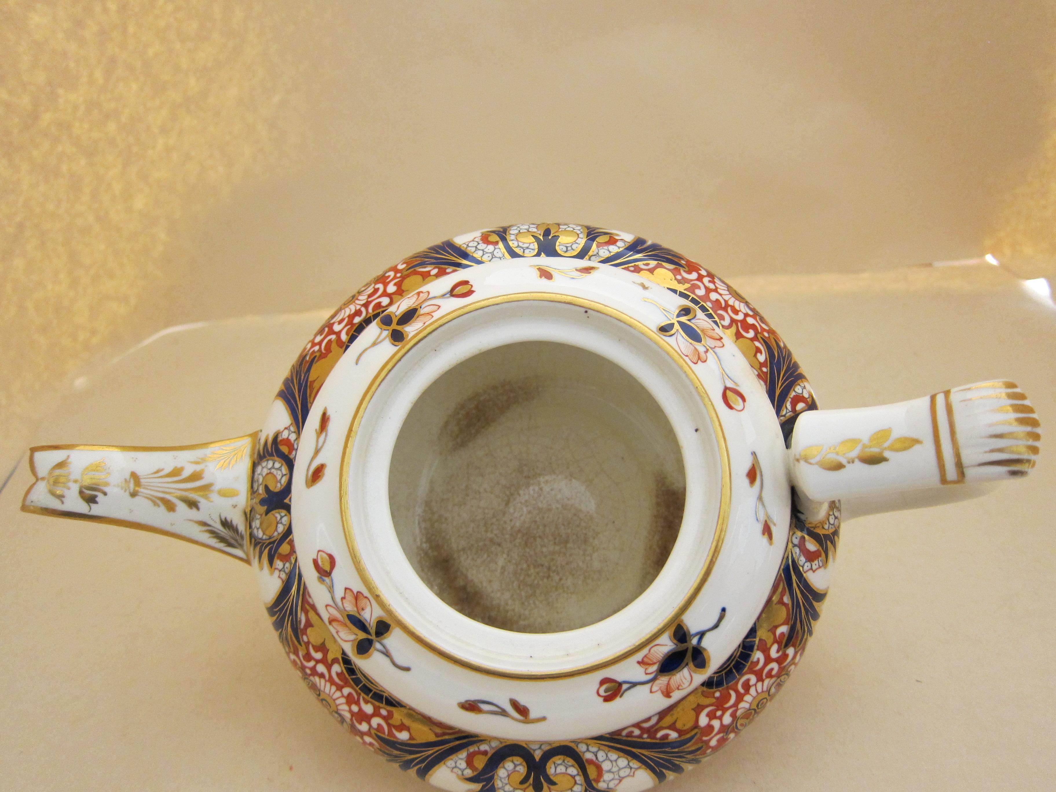 Derby Porzellan King's Pattern-Teeservice mit Kaffeedosen im Angebot 9