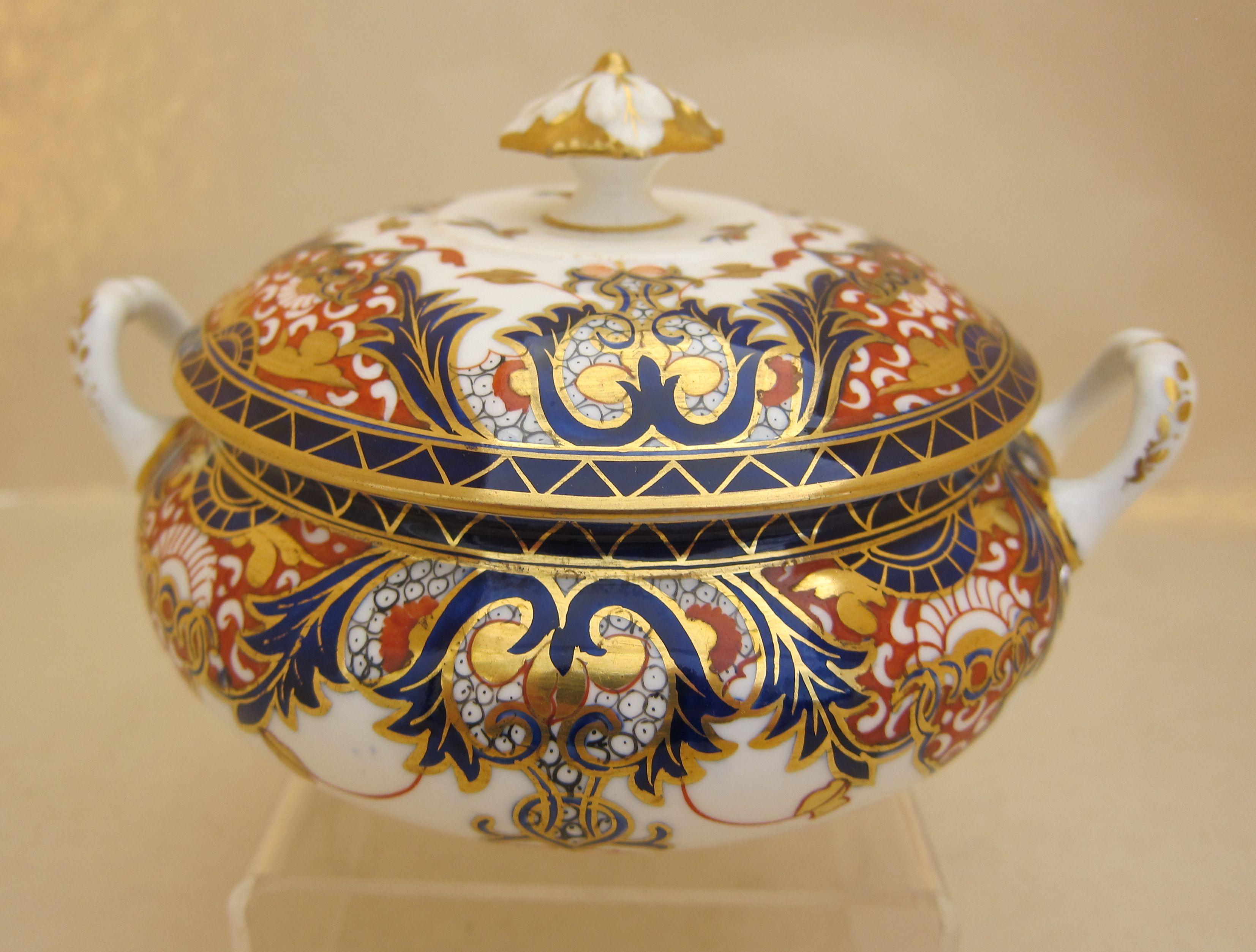 Derby Porzellan King's Pattern-Teeservice mit Kaffeedosen im Angebot 2