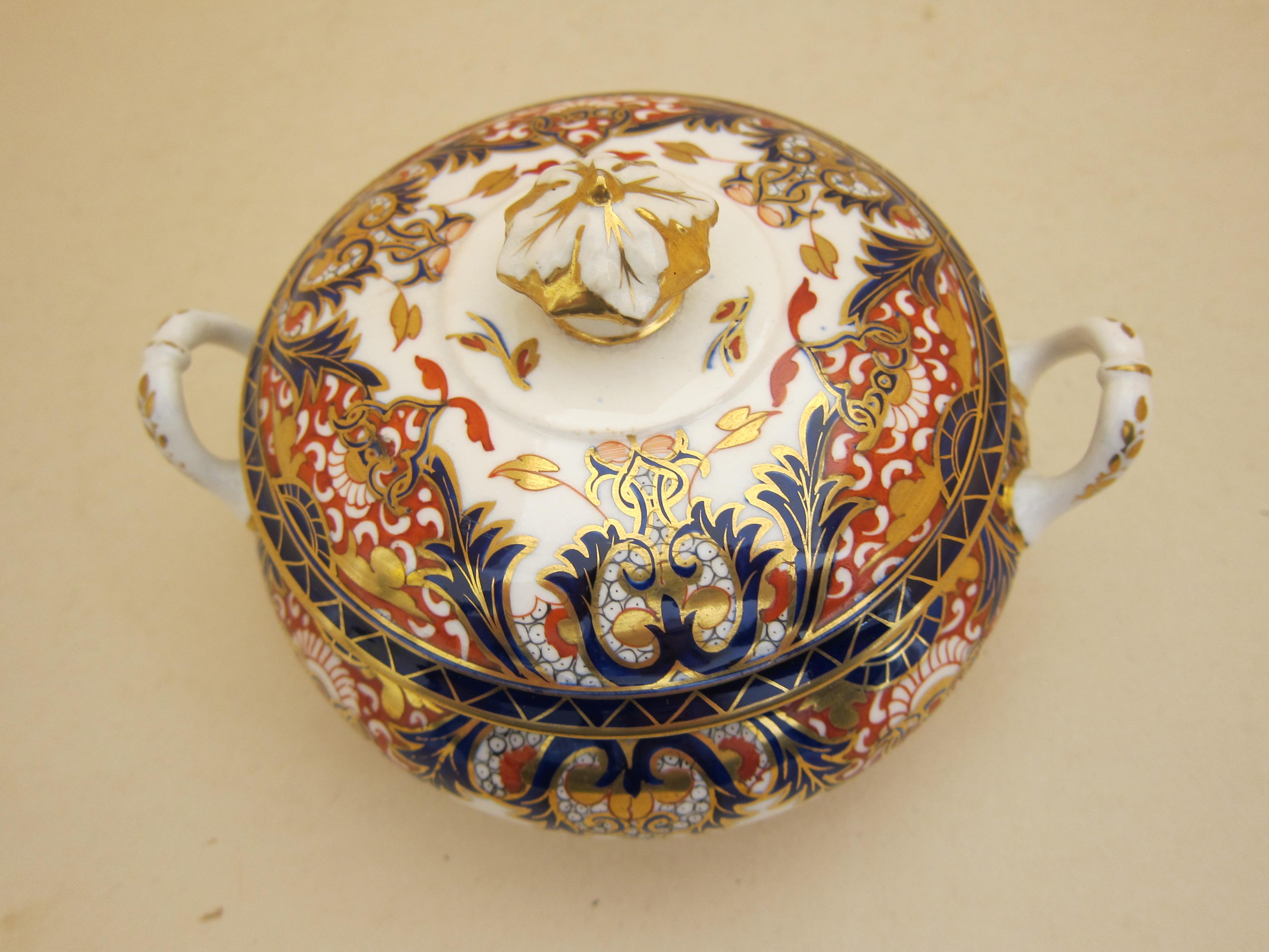 Derby Porzellan King's Pattern-Teeservice mit Kaffeedosen im Angebot 3