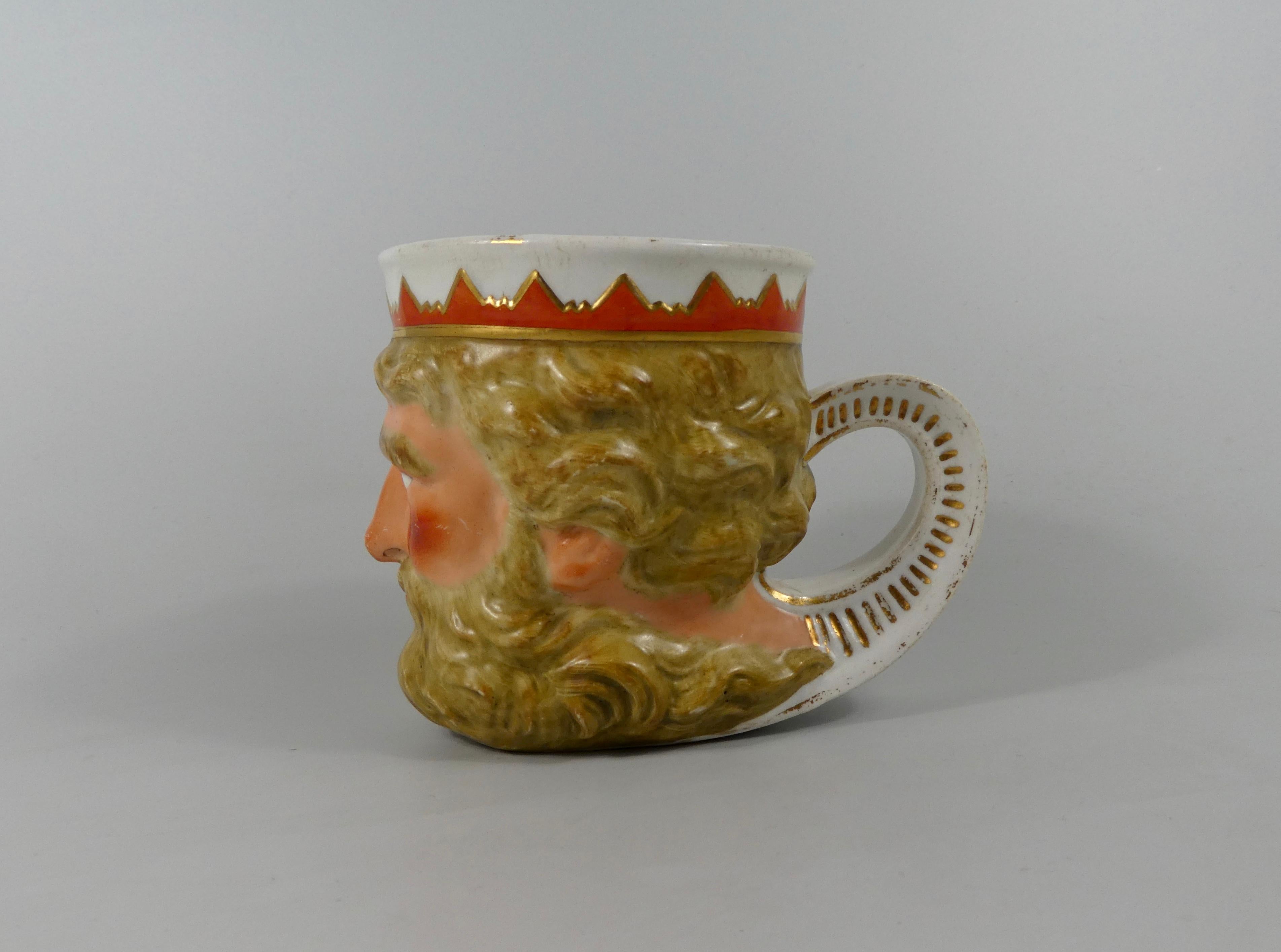 Fired Derby Porcelain ‘Neptune’ Mug, circa 1810