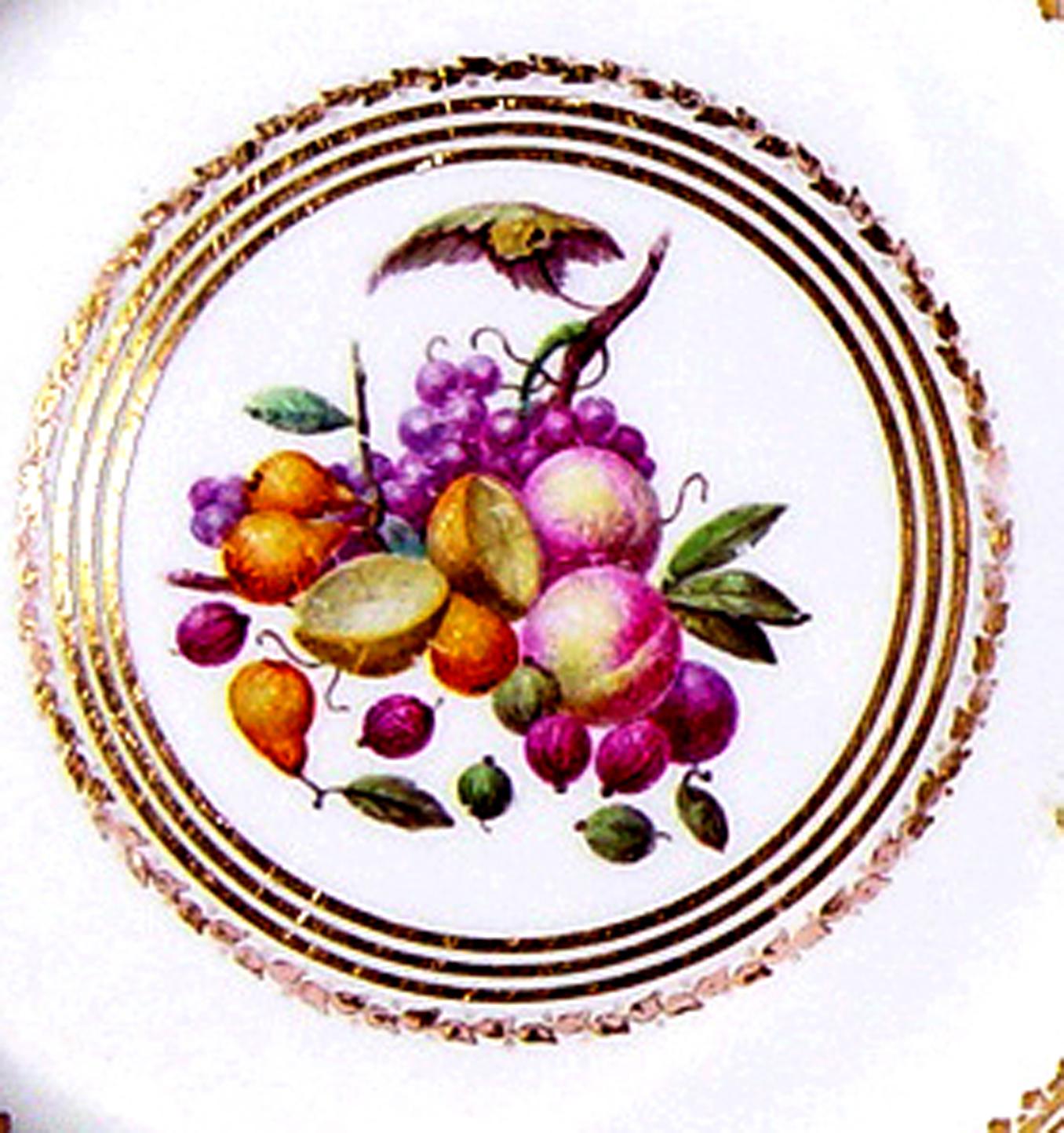 Derby Porcelain Plates, Pattern 126, Painted by William Longden, Set of Six For Sale 4