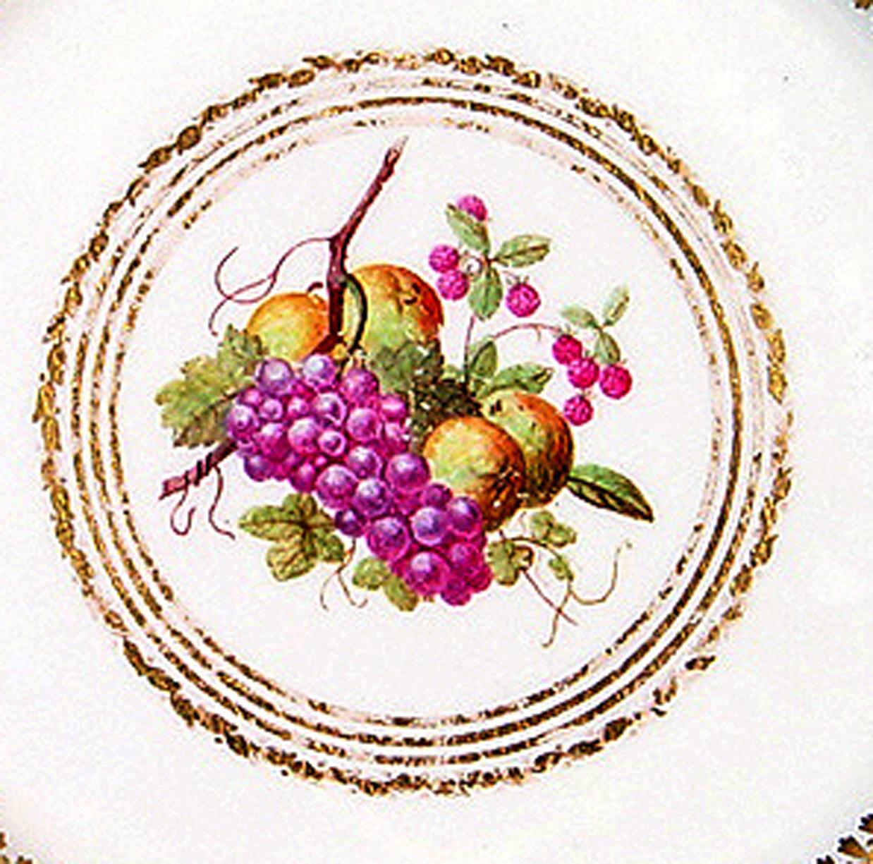 Late 18th Century Derby Porcelain Plates, Pattern 126, Painted by William Longden, Set of Six For Sale
