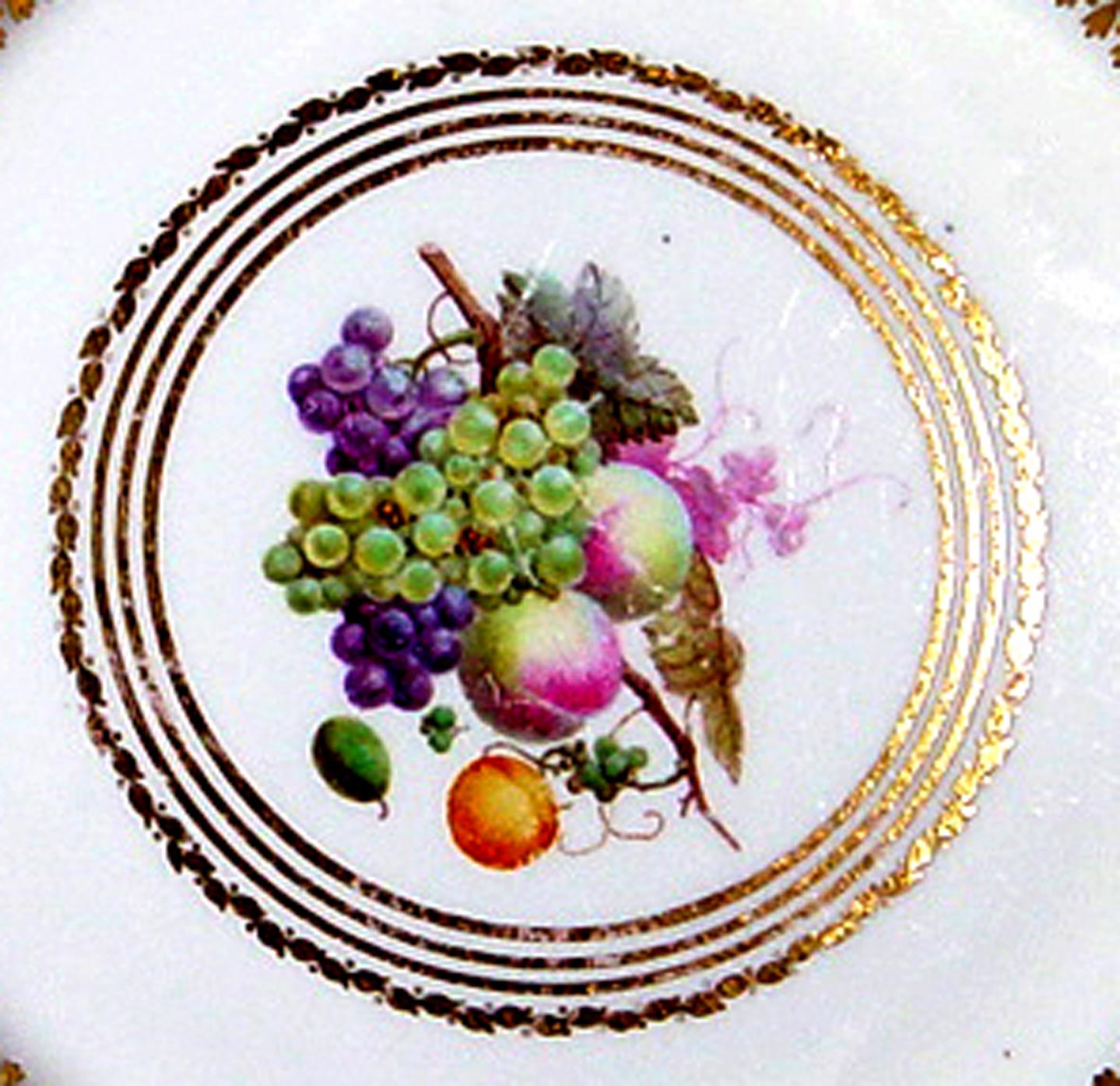 Derby Porcelain Plates, Pattern 126, Painted by William Longden, Set of Six For Sale 3