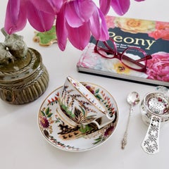 Derby Porcelain Teacup, Japan Pattern with Ducks, Regency, 1815-1820