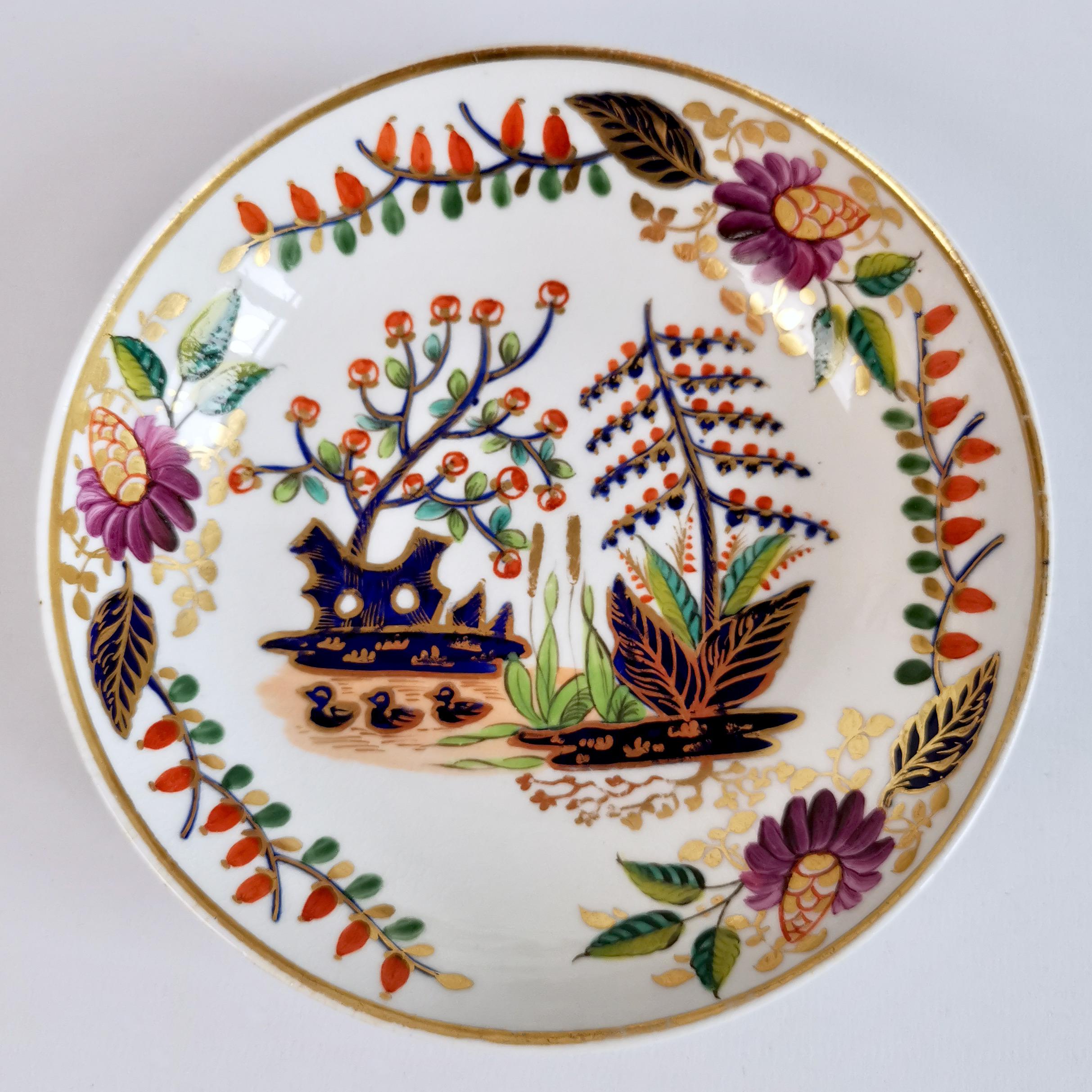 Derby Porcelain Teacup, Japan Pattern with Ducks, Regency, 1815-1820 In Good Condition In London, GB