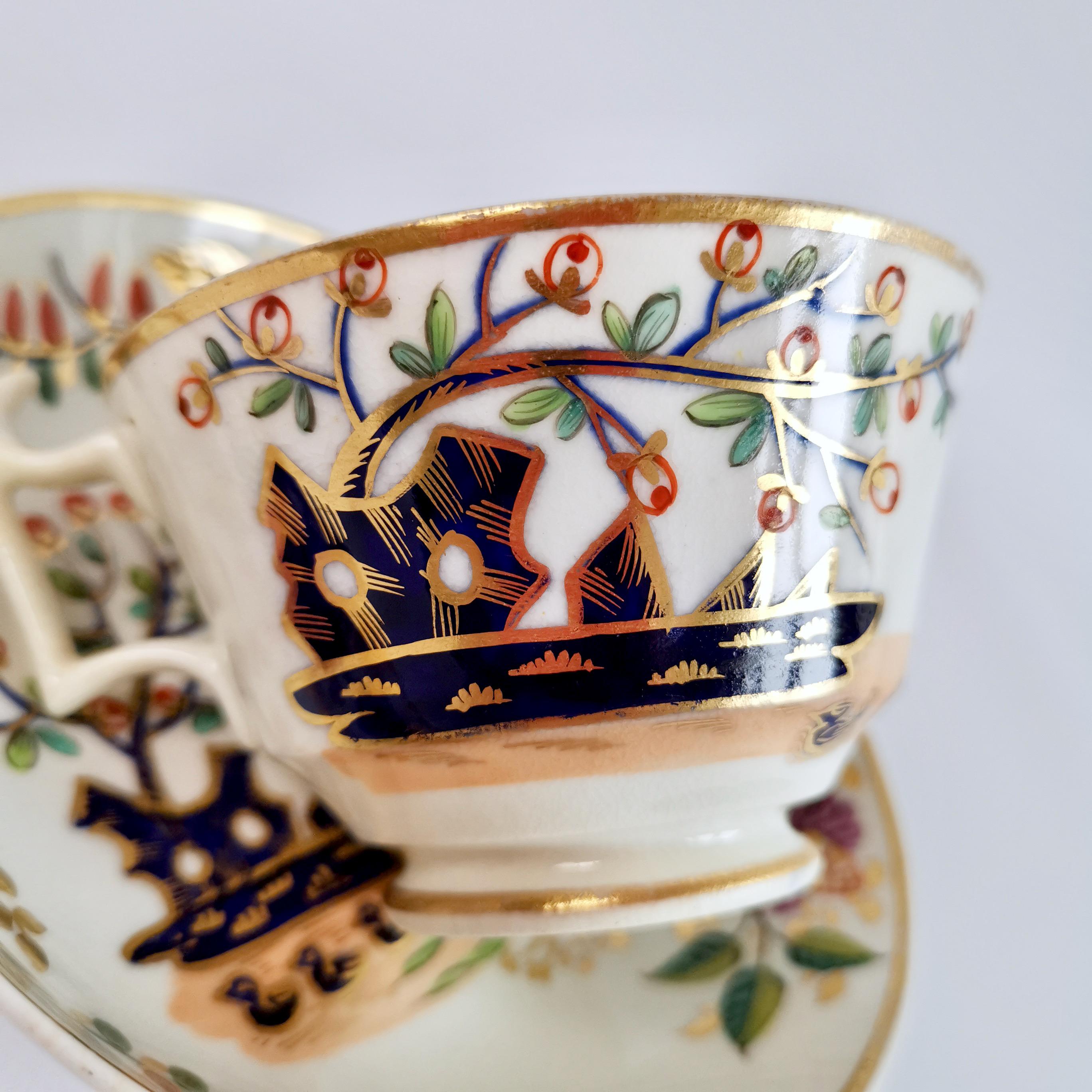 Derby Porcelain Teacup, Japan Pattern with Ducks, Regency, 1815-1820 1